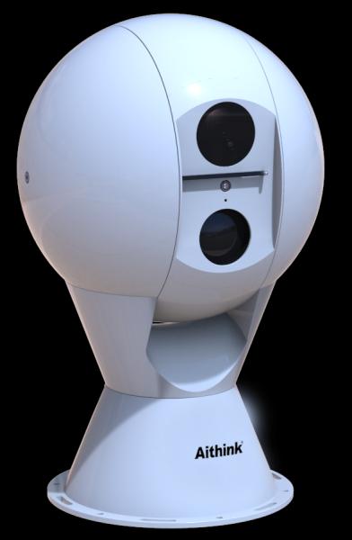 Buy Multifunction PTZ Thermal CMOS Infrared Night Vision Security Camera With Gyro Stabilization at wholesale prices