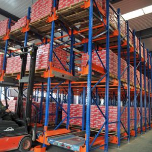 Professional Pallet Shuttle System , Storage Warehouse Racking System CE