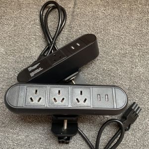 110-250V Clamp Desk USB Power Outlet With GST 18/3 Plug CE CCC ROHS