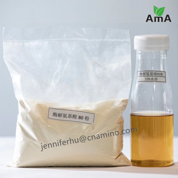 Amino Acid 80% Nitro Soy Protein Hydrolysate OMRI Listed 14-0-0 Formulated For Organic Fruit Vegetable Crop