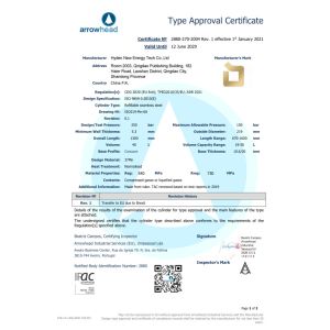 Hyden New Energy Tech Co., Ltd Certifications