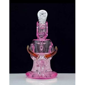 9inch Recycler Funnel Bubblers Glass Smoking Water Pipe Customizable Logo