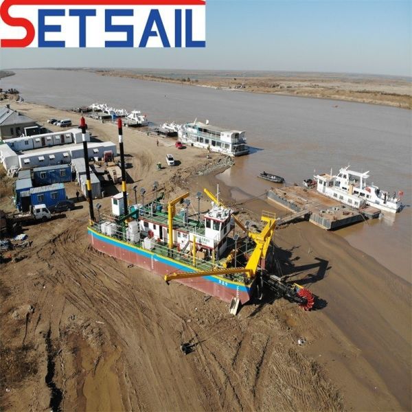 Cyclone Type Hydrocyclone Sand Pump Wheel Bucket River Mud Dredger with Flow
