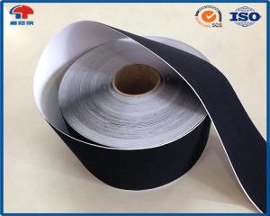 Quality Black Soft Thin Double Sided Self Adhesive Hook And Loop Tape Roll With Glue for sale