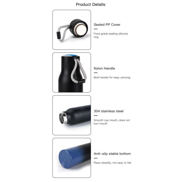 New design Stainless Steel Insulated Vacuum Sport Drink Custom Thermos Drinking Coffee Water Bottle