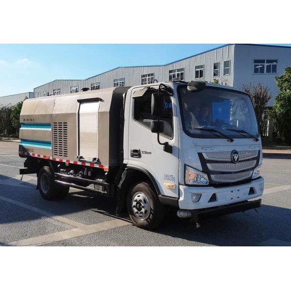 1730L 1.73m3 Fence Guardrail Road Cleaning Vehicle Good Maneuverability