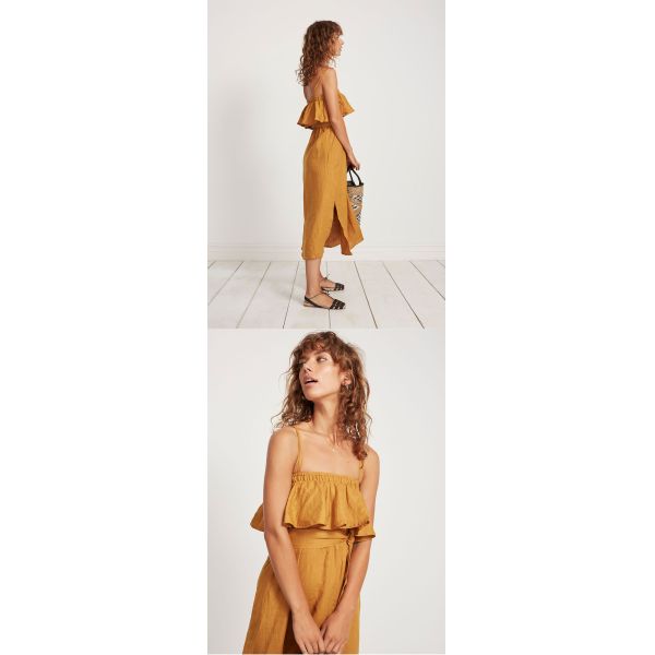 Boho Clothing Women Adjustable Straps Maxi Linen Dress