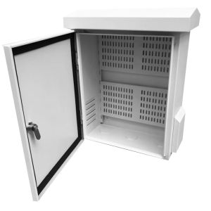 Quality 40cmx30cmx15cm Electrical Enclosure Cctv Power Supply Distribution Box White Coating for sale