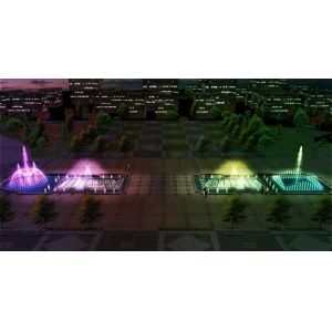 Program Control Water Portable Fountain With LED Lamps