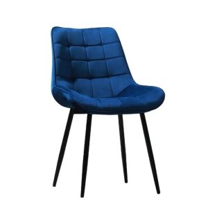 Velvet Upholstered Dining Chair 48x48x84cm Washable Fabric