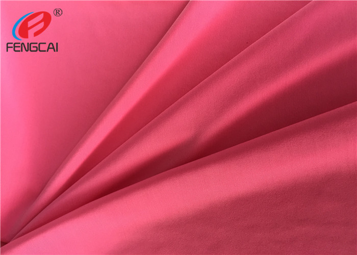 Quality Super Soft Silk Breathable Polyester Spandex Fabric , Plain Dyed Lycra Fabric For Sports for sale