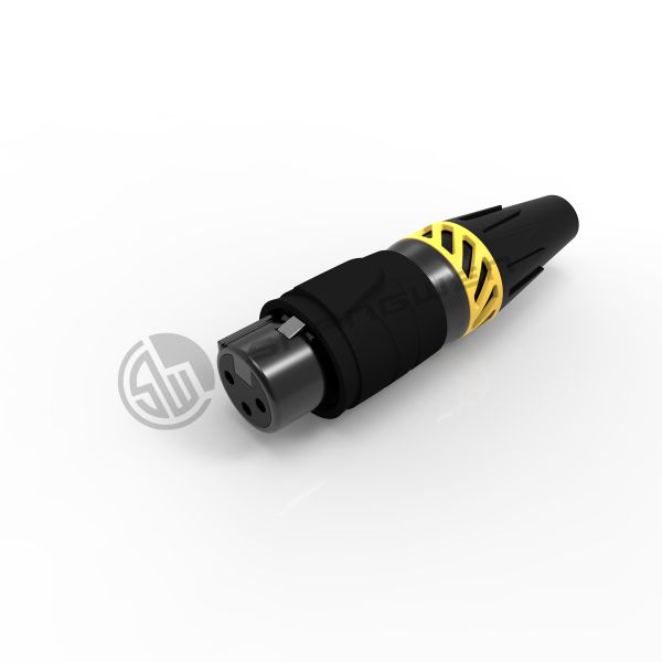 Audio XLR 3 Pin Male Female Plug Connector Electrical IP65 Waterproof