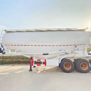 3 Axle Cement Tanker Semi Trailer Fly Ash Transport