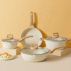 Multifunction 3pcs Aluminum Cooking Cookware Pot Set Non Stick Kitchen Ware