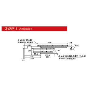 Door closer JYC-081, square type, 35-60kgs, material steel, finishing powder