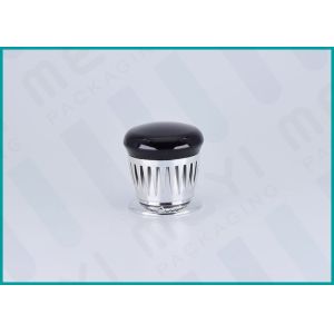 Customized Shape Perfume Bottle Caps With Silver Aluminum Stepped Collar