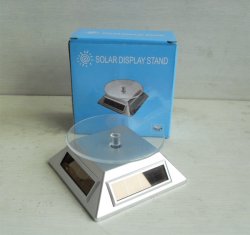 Solar turntable display