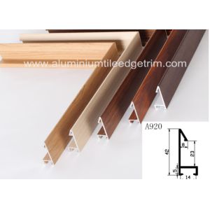 Fashionable Aluminum Sectional Picture Frames Heat Transfer Printing Wood Grain