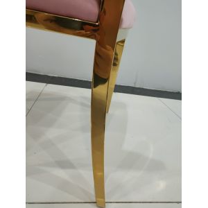 Flannel Stainless Steel Leg Dining Chairs