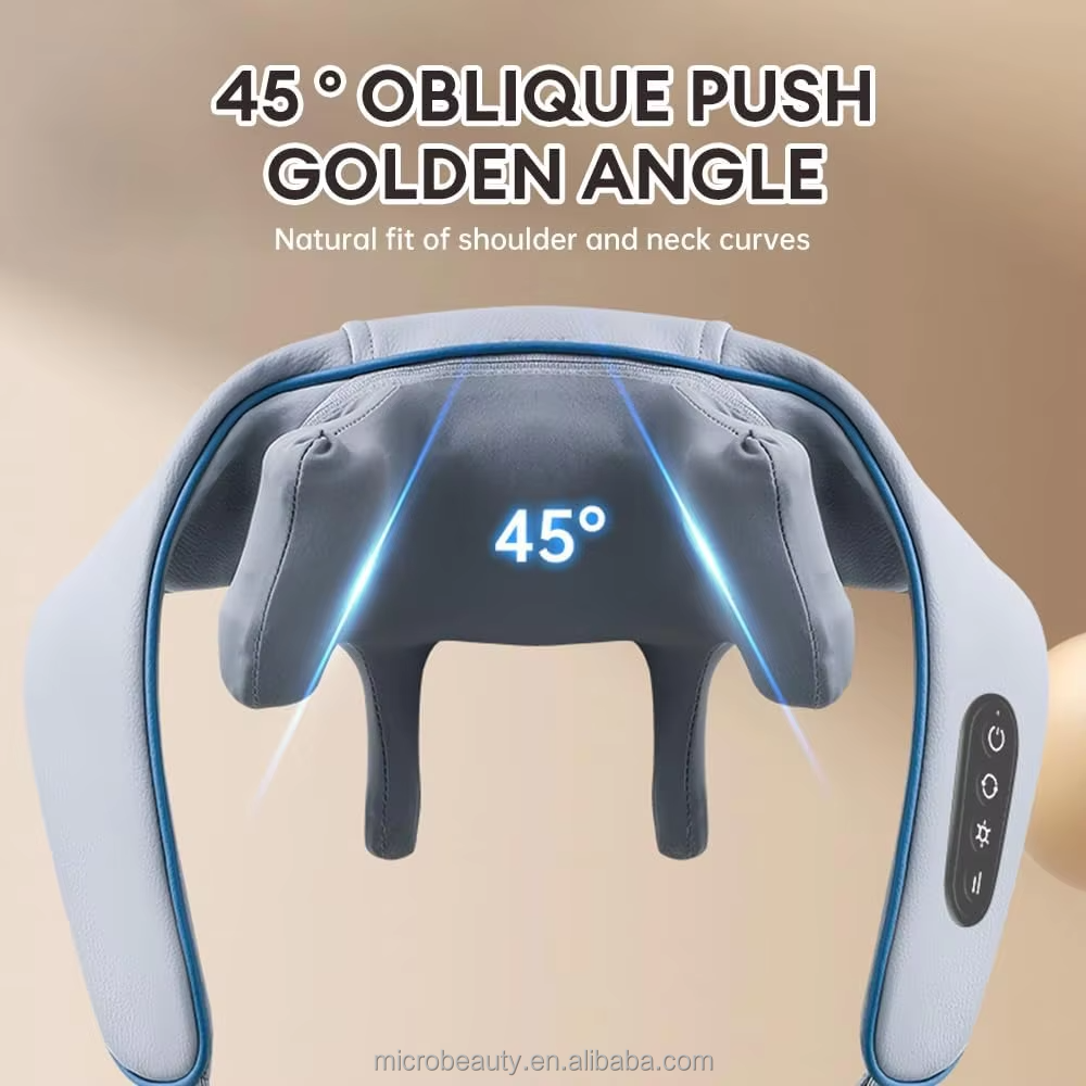 Adjustable Electric Neck And Shoulder Massager Pain Relief Heating Therapy Massager
