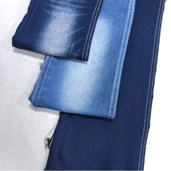 Woven High Stretch OE Yarns Satin Blue Denim Fabric 9 Oz JSD3168I For Apparel-Dress