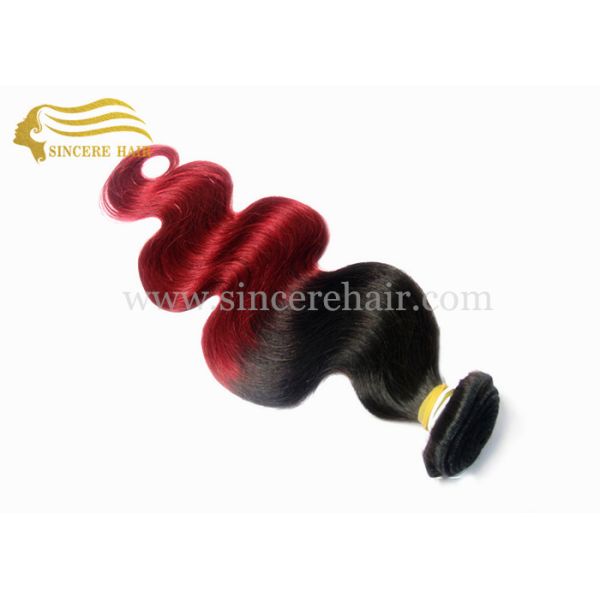 Buy 20 Inch Ombre WAVE Hair Extensions for Sale, 20" 50 CM Body Wave OMBRE Virgin Remy Human Hair Weft Extensions For Sale at wholesale prices