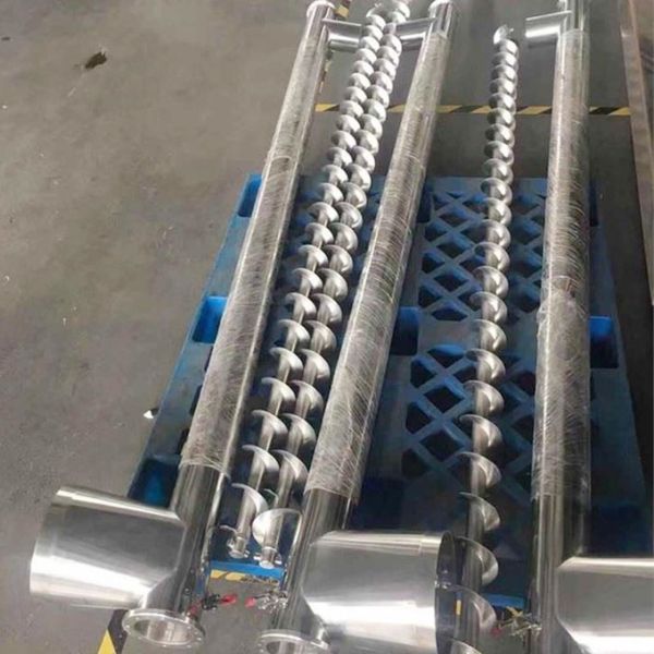 CustomStainless Steel 304 Material Inclined Screw Conveyor Auger Feeder Conveyor Spiral Machine for Food Powder Fodder Additive