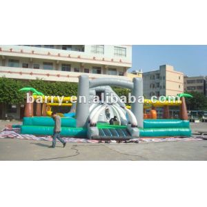 680g/cm2 Inflatable Amusement Park Child Funny Combo Bouncer Slide