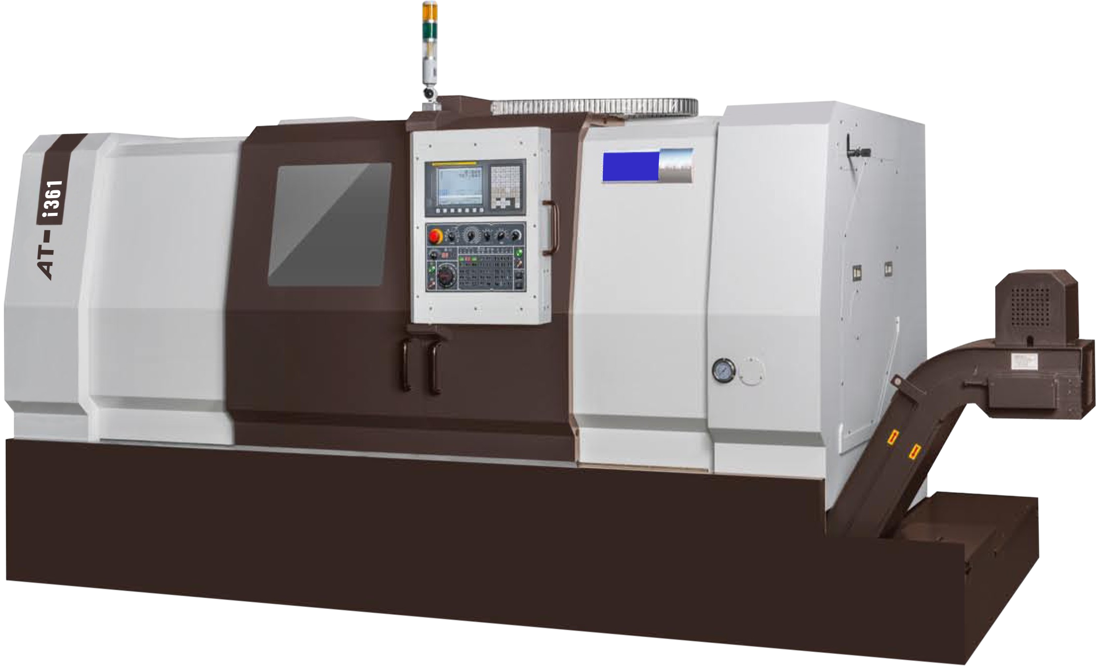 China 400mm Z-Axis CNC Turning Machine AT-208 - 12 Tool Stations & Programmable Tailstock on sale