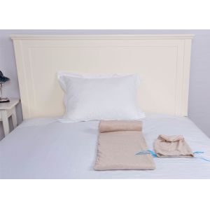 Jersey Oatmeal Modern Bedding Sets Comfortable With Single / Double Sleeping