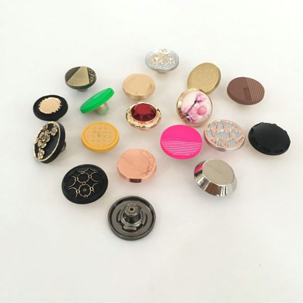 Wholesale Factory Custom made Engraved Logo zinc alloy metal jean buttons for women men jeans botton