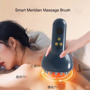 Vibration Heating Scraping Cupping Massager Body Slimming Guasha Massage Brush