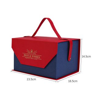 Luxury Cardboard Paper Holiday Gift Empty Box Portable Cosmetic Jewelry