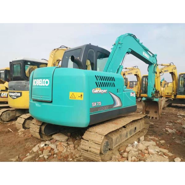 Buy Turbocharging Fuel Saving SK75-8 Used Kobelco Mini Excavator at wholesale prices