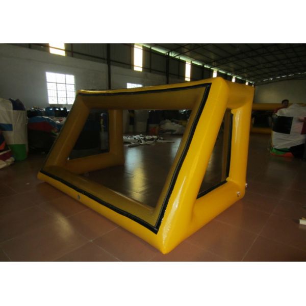 Digital Printing 0.55mm Pvc Tarpaulin Inflatable Football Games simple inflatable Soccer Door for practising