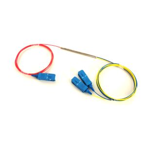Mini Tube SC UPC 1x2 FBT Fiber Optic Cable Splitter