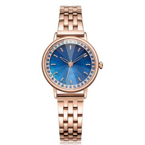 3ATM Waterproof Genuine Diamond Quartz Watch Tempered Glazed