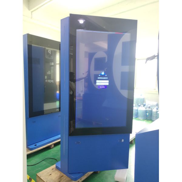 55 Inch Floor Standing Outdoor LCD Screen Advertising Digital Signage With Air Condition