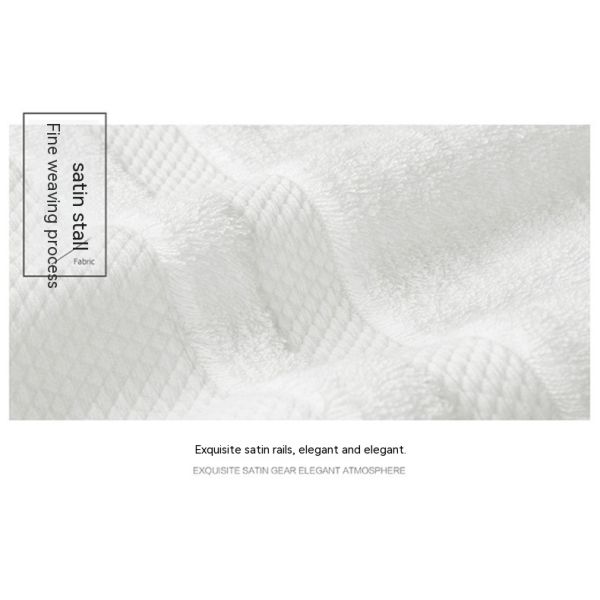 Customized Color Hotel Towels White 100% Cotton Face Hand Bath Towel Set for Home Spa