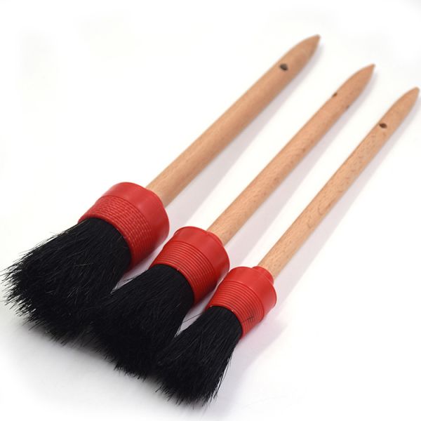 Buy Cutomized Logo Car Wheel Cleaning Brush Wood / Plastic Handle Material at wholesale prices