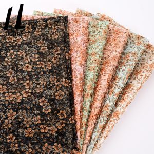 Quality Hot Sales New Design Printed Flower Tulle Wedding Dress Fabric Luxury Sewing Fabrics For Dress for sale