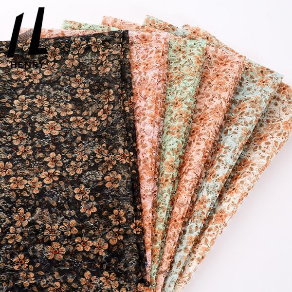 Hot Sales New Design Printed Flower Tulle Wedding Dress Fabric Luxury Sewing