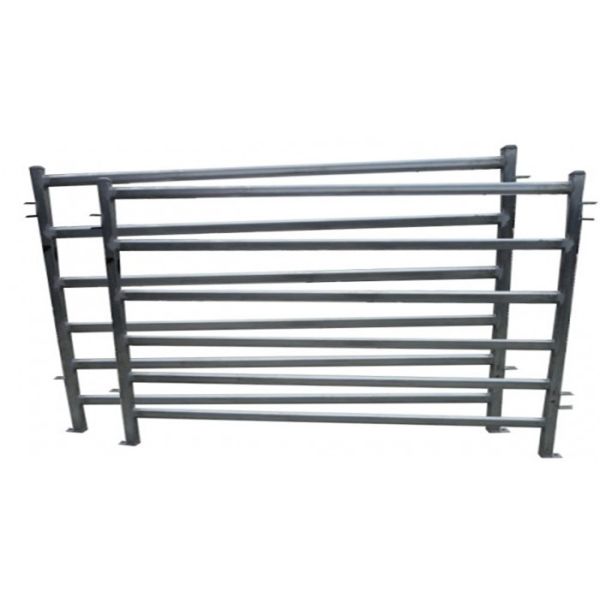 Buy Two W Square Portable Yard Panels , Stable Tubing Rail Cattle Rail Panels at wholesale prices