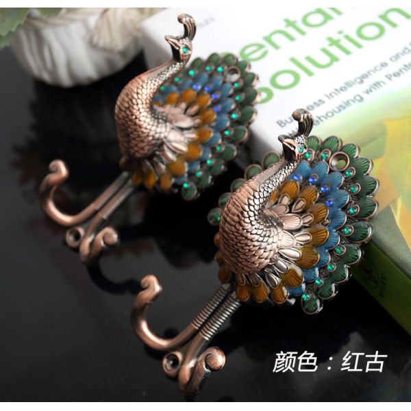 High quality classical customized metal zinc alloy curtain hooks for home decorations