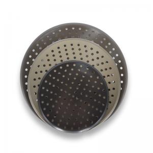 Quality RK Bakeware China-Pizza Hut 9 Inch 12 Inch 15 Inch Perforated Commercial Aluminum Pizza Pan Pizza Disk for sale