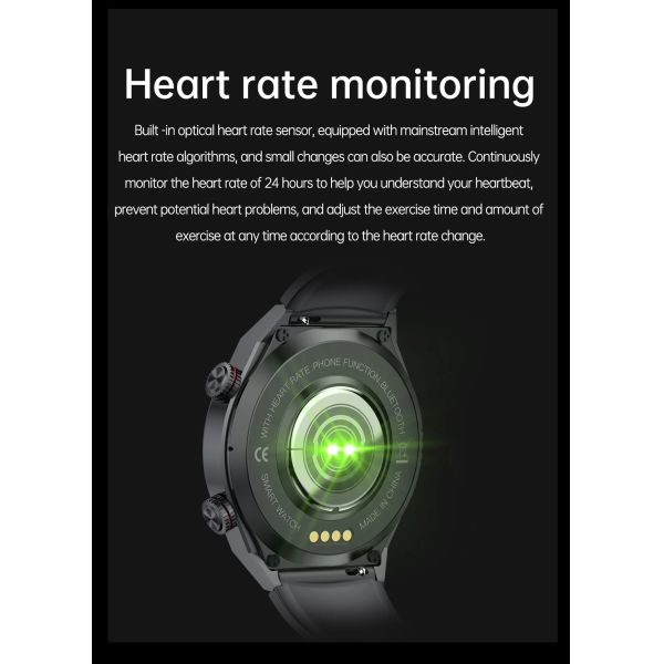 QW39 Smartwatch NFC Android Contactless Payment 1.39 Inch Display ECG PPG