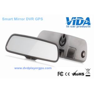 5"HD Capacitive TFT Panel Mirror GPS Navigation Built in DVR Function+Blue Glass