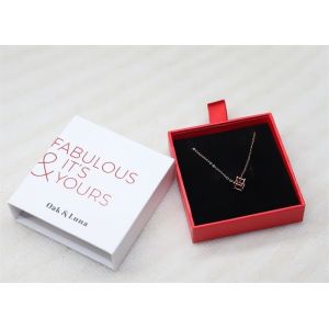 EVA Insert Ribbon Custom Logo Drawer Paper Packing Box For Jewelry