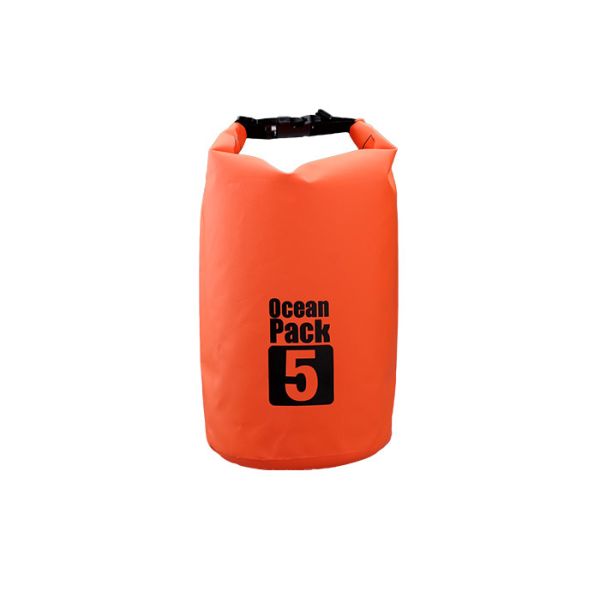 Orange Waterproof Dry Pouch / Kayak Bag Eco Friendly For Beach Mats Towel