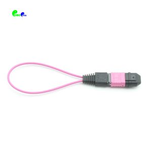 12 Fibers MTP Fiber Optic Patch Cables Multimode Fiber MPO Loopback Cable